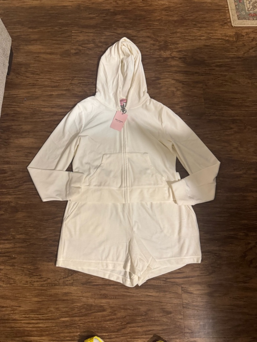 Juicy Couture Ivory/Cream Hooded Romper